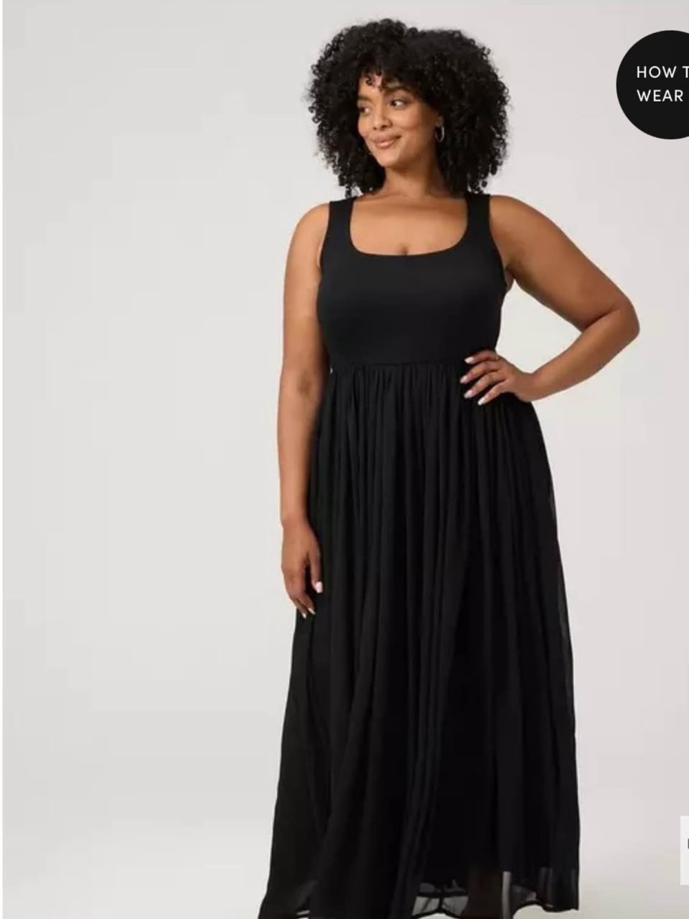 torrid Black Maxi Dress with Scoop Neck